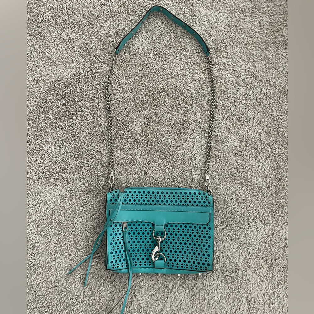 Rebecca Minkoff Blue Lattice Cross Body Bag
